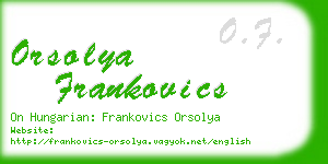 orsolya frankovics business card